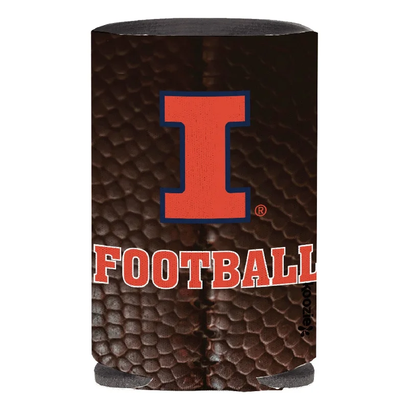 Custom Football Jerseys With Custom Fit-Illinois Fighting Illini Football Koozie