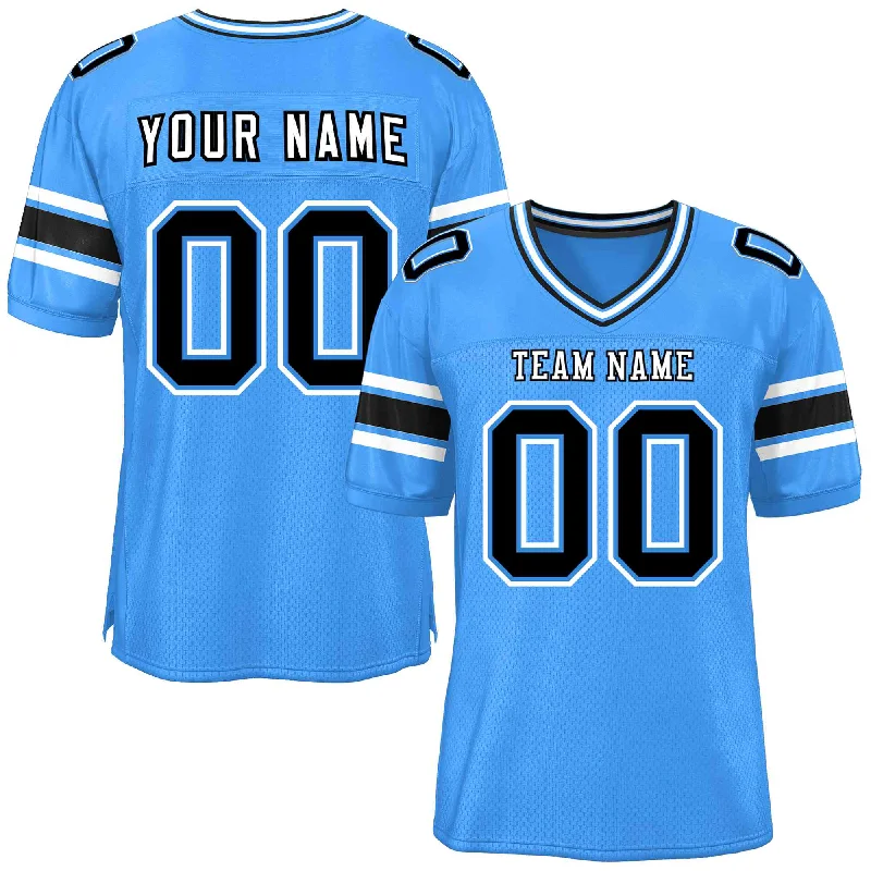 Football Jerseys For Custom Player Apparel-Custom Powder Blue Personalized Classic Authentic Football Jersey