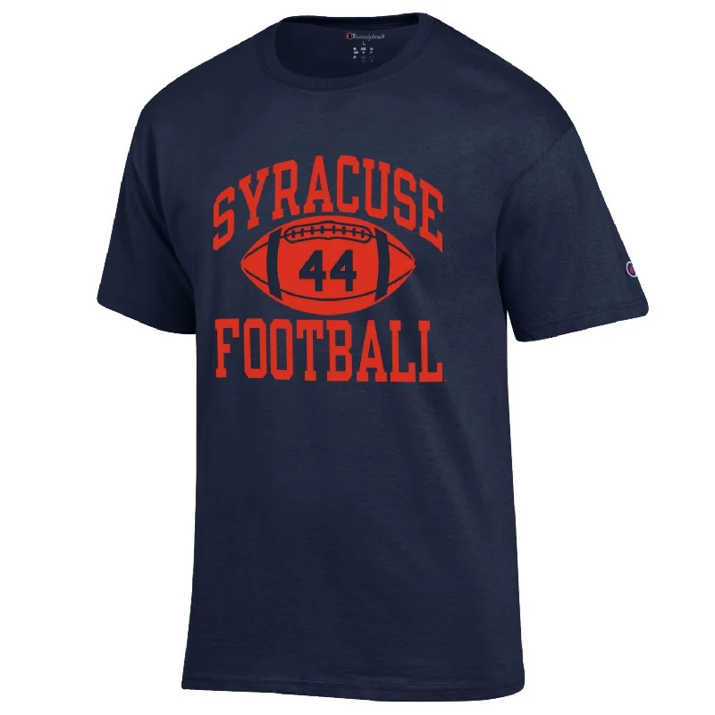 Personalized Football Jerseys For Special Celebrations-Champion 1 Color Syracuse Football Tee