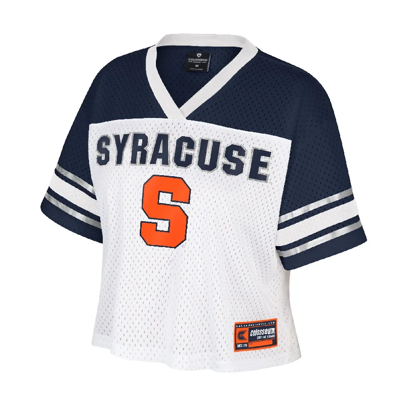 Football Jerseys For Custom Team Wear-Colosseum Women's Syracuse Treasure Football Jersey