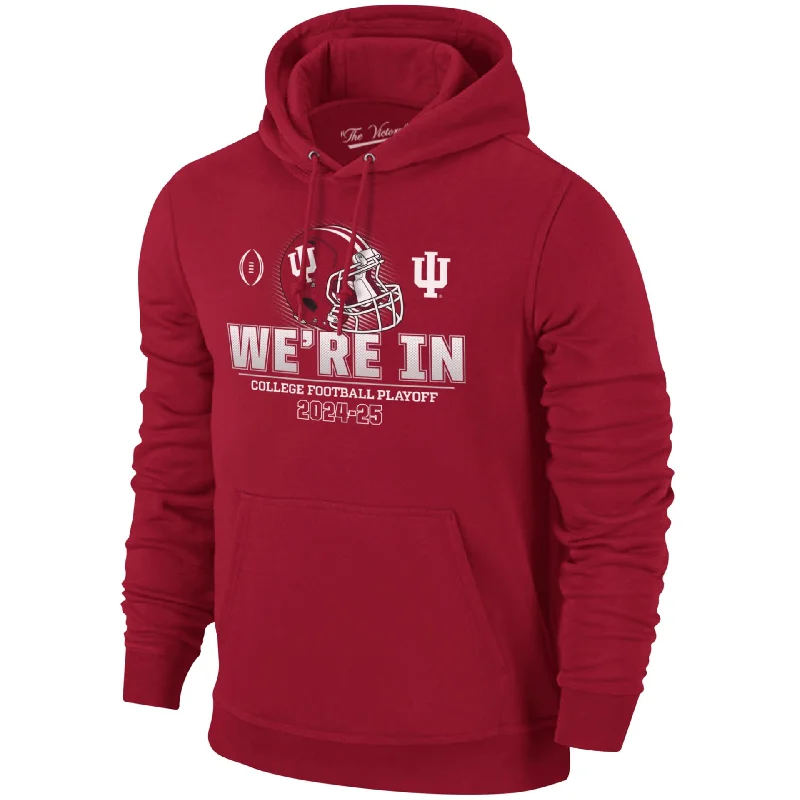 Football Jerseys For Fun & Leisure Activities-Indiana College Football Playoff Red Hoodie