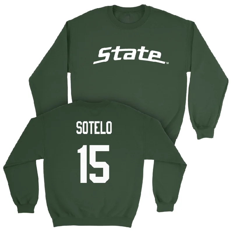 Personalized Basketball Jerseys For Players-Green Women's Basketball State Crew  - Ines Sotelo