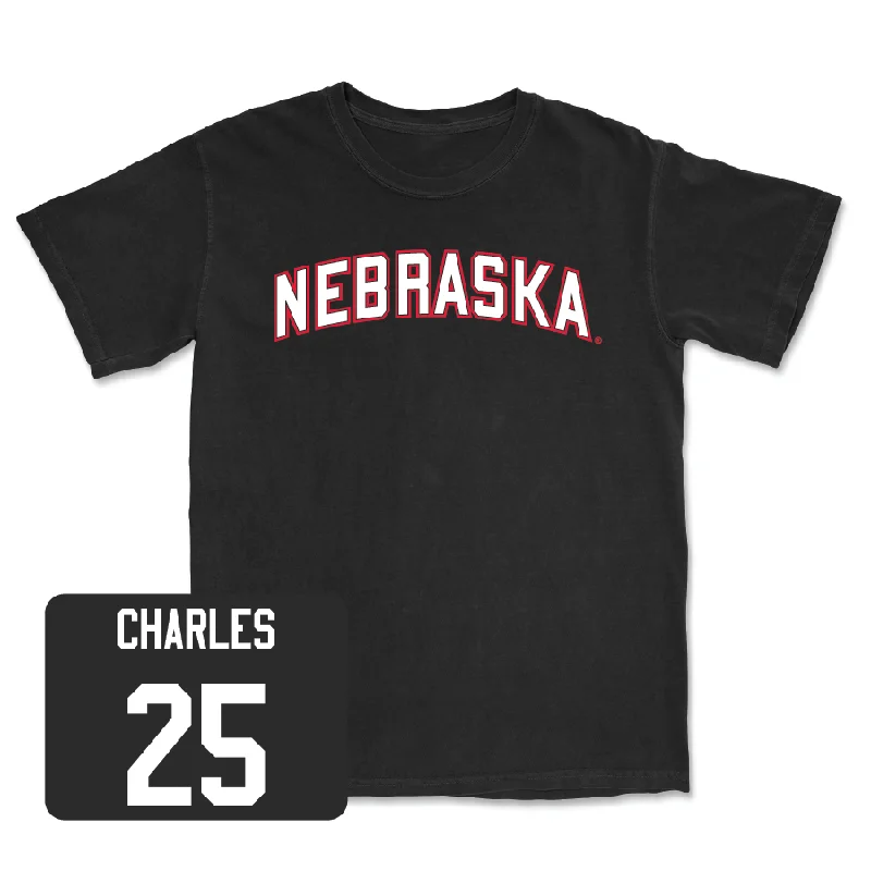 Football Jerseys With Player Customization Options-Football Black Nebraska Tee - Jeremiah Charles