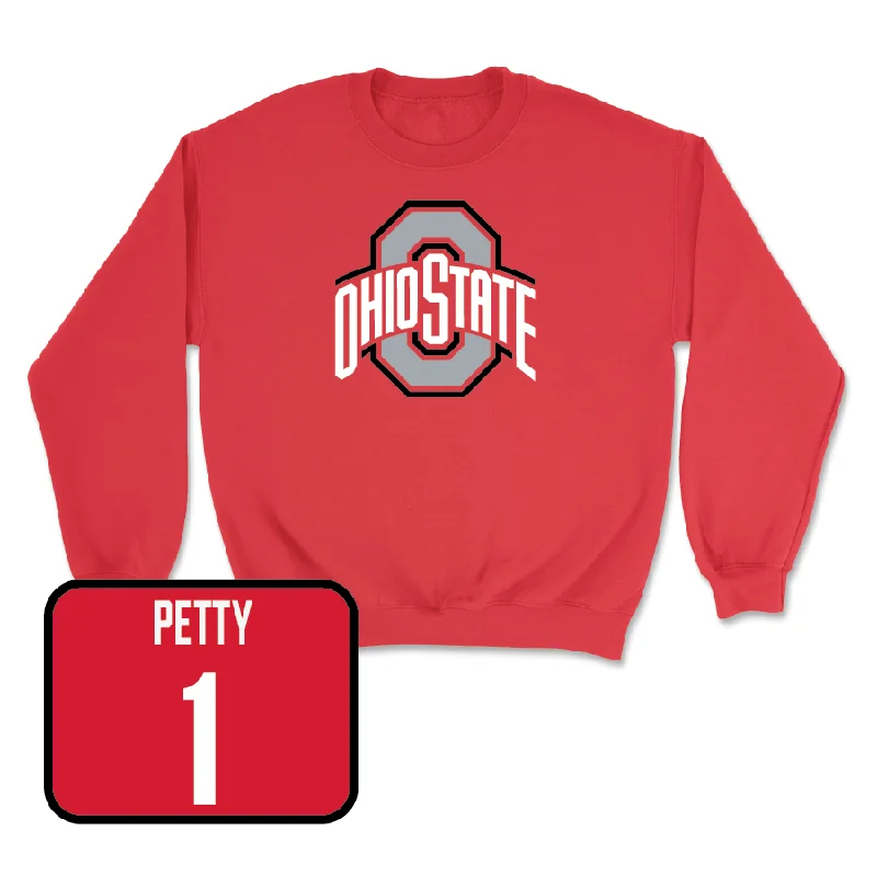 Custom Basketball Jerseys For School Competitions-Red Women's Basketball Team Crew  - Ajae Petty