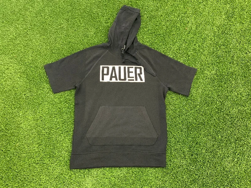 Custom Basketball Jerseys For Official League Apparel-Pauer Fleece Short Sleeve Hooded Pullover