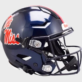 Custom Rugby Helmets For Professional Development-Mississippi (Ole Miss) Rebels Full Size SpeedFlex Authentic Helmet - NCAA