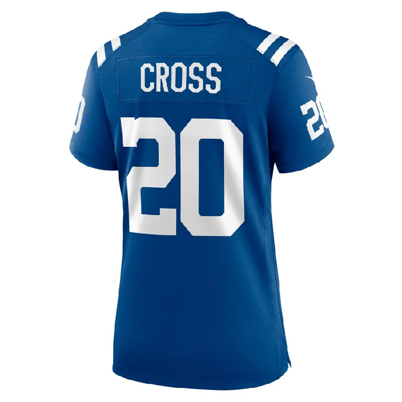 Rugby Jerseys With Custom Branding-IN.Colts #20 Nick Cross Royal Player Game Jersey Stitched American Football Jerseys