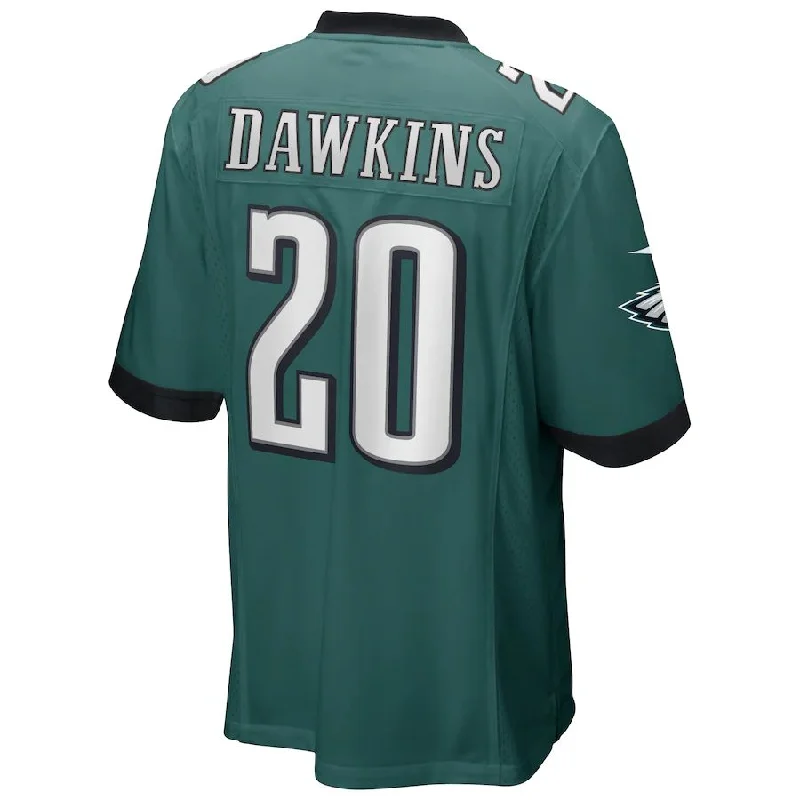 Personalized Rugby Jerseys For Event Recognition-P.Eagles #20 Brian Dawkins Midnight Green Game Retired Player Jersey Stitched American Football Jerseys