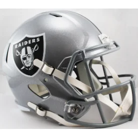 Personalized Rugby Helmets For Custom Fit Needs-Las Vegas Raiders Full Size Speed Replica Football Helmet - NFL