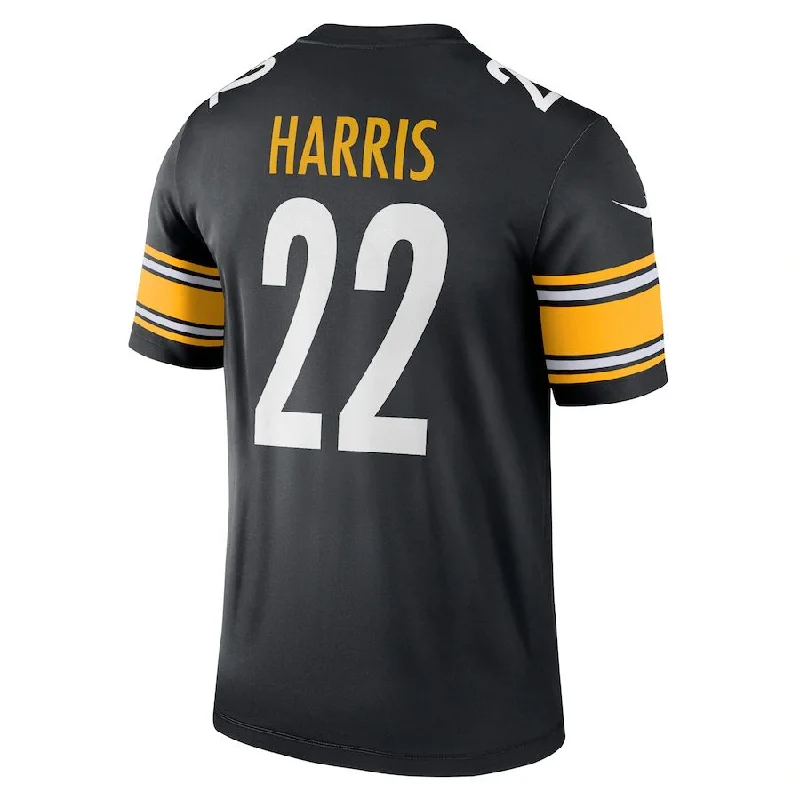 Personalized Rugby Jerseys For Competitive Teams-P.Steelers #22 Najee Harris Black Legend Jersey Stitched American Football Jerseys