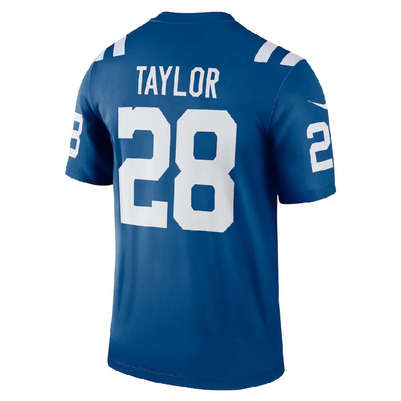 Rugby Jerseys With Custom Logos & Text-IN.Colts #28 Jonathan Taylor Royal Legend Jersey Stitched American Football Jerseys