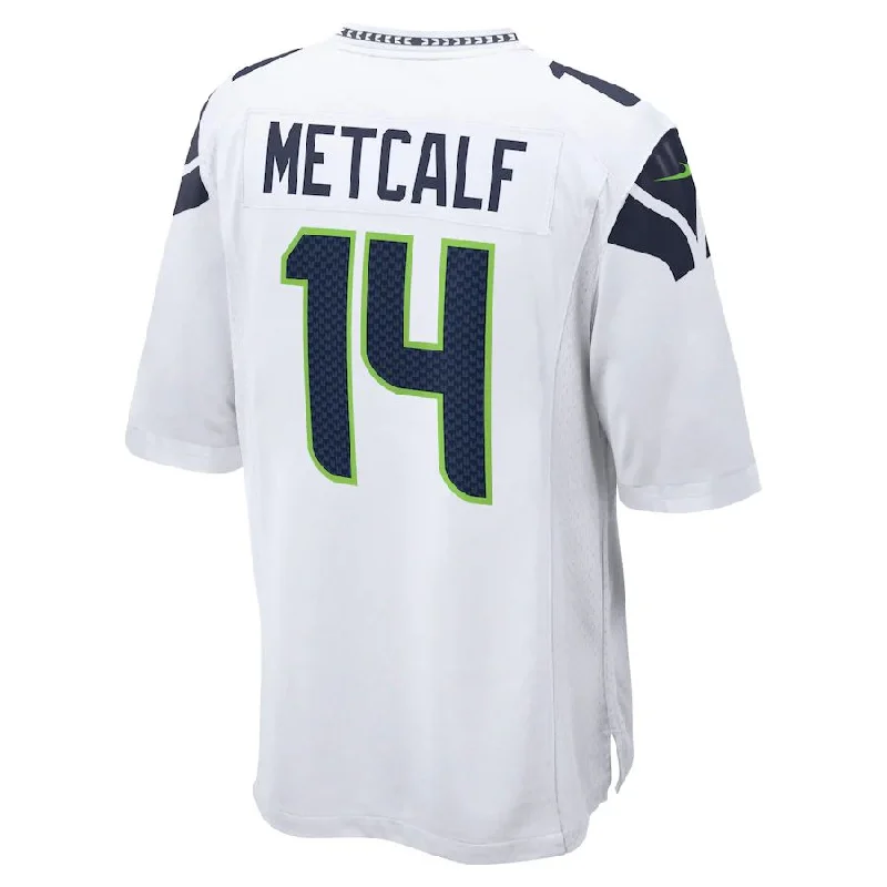 Personalized Rugby Jerseys For College Teams-S.Seahawks #14 DK Metcalf White Game Jersey Stitched American Football Jerseys