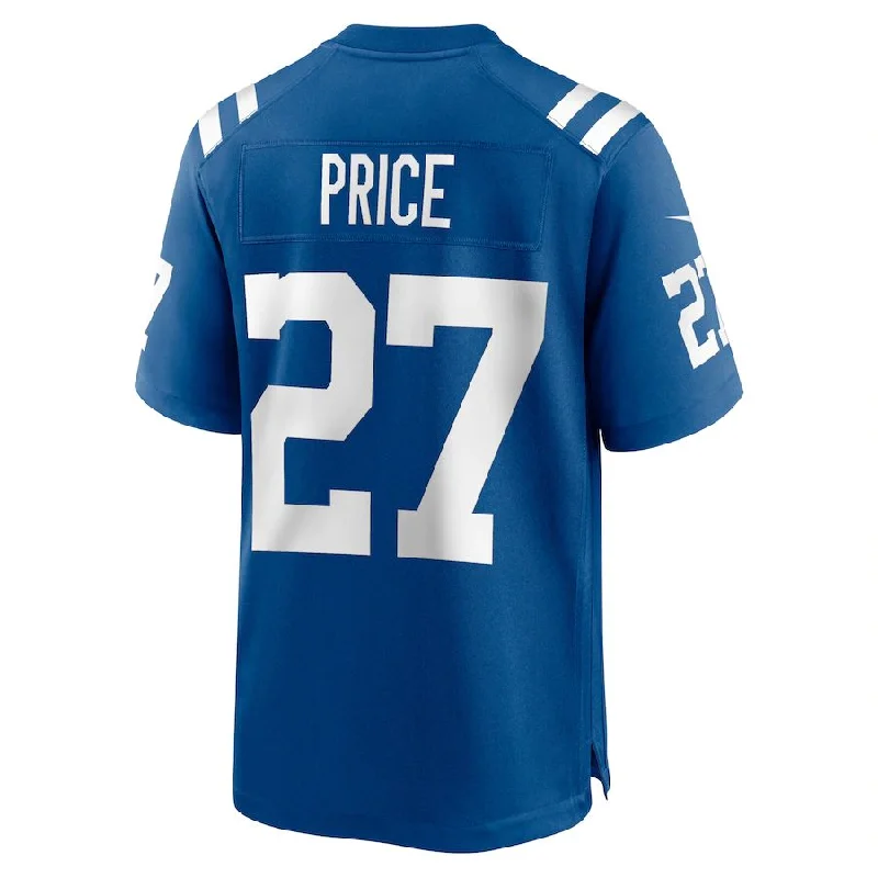 Rugby Jerseys For Special Event Promotions-IN.Colts #27 D'Vonte Price Royal Game Player Jersey Stitched American Football Jerseys