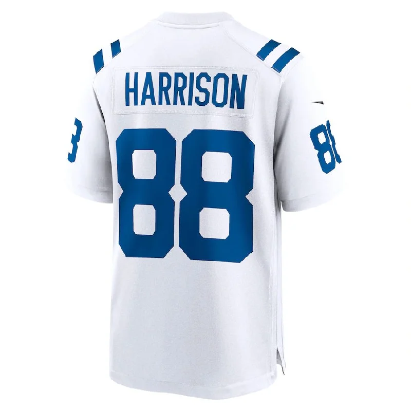 Custom Rugby Jerseys For Player Celebrations-IN.Colts #88 Marvin Harrison White Retired Player Game Jersey Stitched American Football Jerseys