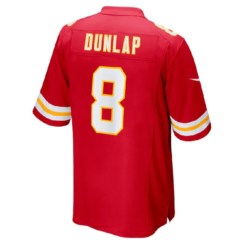 Personalized Rugby Jerseys For Fan Customization-KC.Chiefs #8 Carlos Dunlap Red Home Game Player Jersey Stitched American Football Jerseys