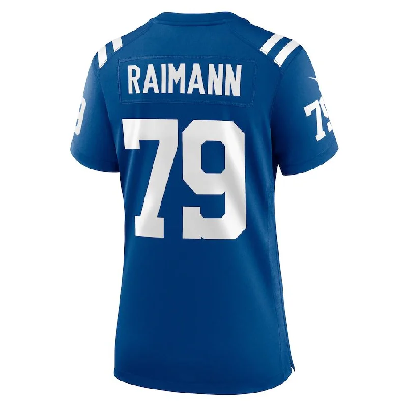 Personalized Rugby Jerseys For Sports Teams-IN.Colts #79 Bernhard Raimann Royal Player Game Jersey Stitched American Football Jerseys