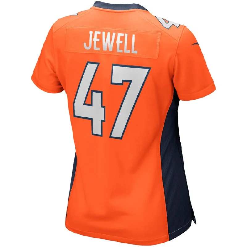 Custom Rugby Jerseys With Unique Designs-D.Broncos #47 Josey Jewell Orange Game Jersey Stitched American Football Jerseys