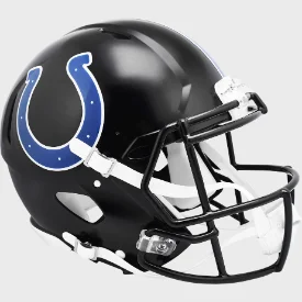 Custom Rugby Helmets With Custom Size-Indianapolis Colts Full Size Authentic Speed Football Helmet 2023 Indiana Nights - NFL