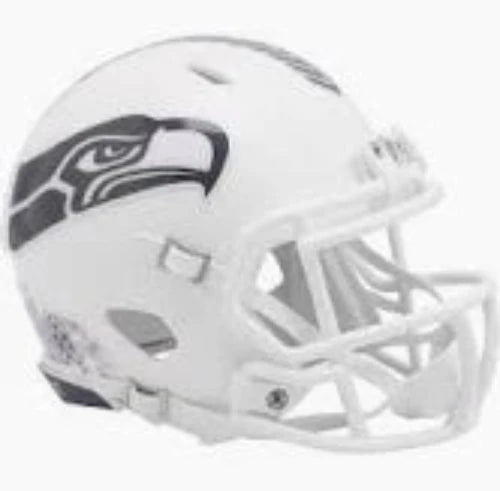 Custom Rugby Helmets For Safety-Seattle Seahawks NFL Mini Speed Football Helmet SALUTE TO SERVICE 3 NFL