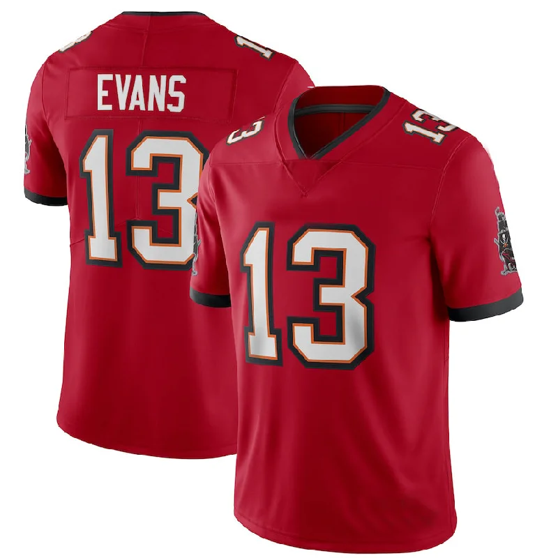 Custom Rugby Jerseys For Special League Events-TB.Buccaneers #13 Mike Evans  Red Vapor Limited Jersey Stitched American Football Jerseys