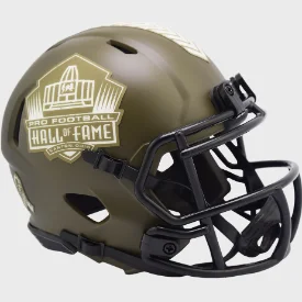 Custom Rugby Helmets For Professional League Use-Hall of Fame SALUTE TO SERVICE Mini Speed Football Helmet - NFL