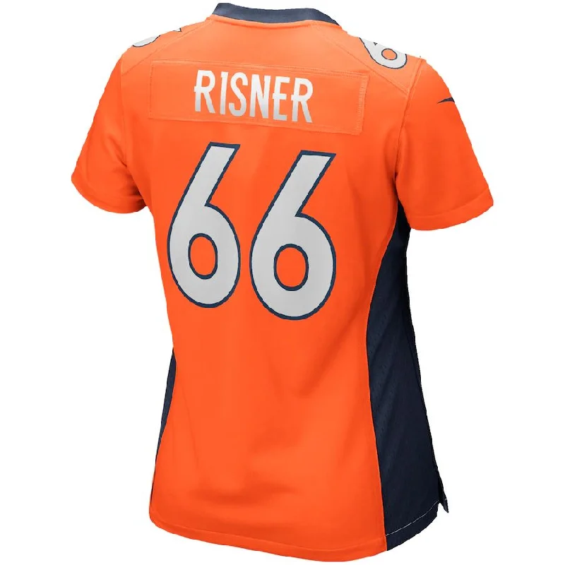 Personalized Rugby Jerseys For School Spirit-D.Broncos #66 Dalton Risner Orange Game Jersey Stitched American Football Jerseys