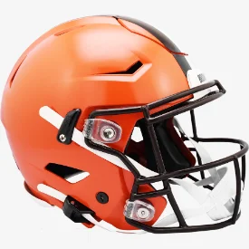 Custom Rugby Helmets For Local Supporters-Cleveland Browns 2020 to 2023 Full Size Authentic SpeedFlex Throwback Helmet - NFL