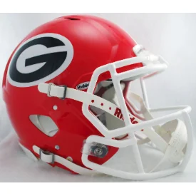 Rugby Helmets For School & Youth Programs-Georgia Bulldogs Full Size Authentic Speed Football Helmet- NCAA