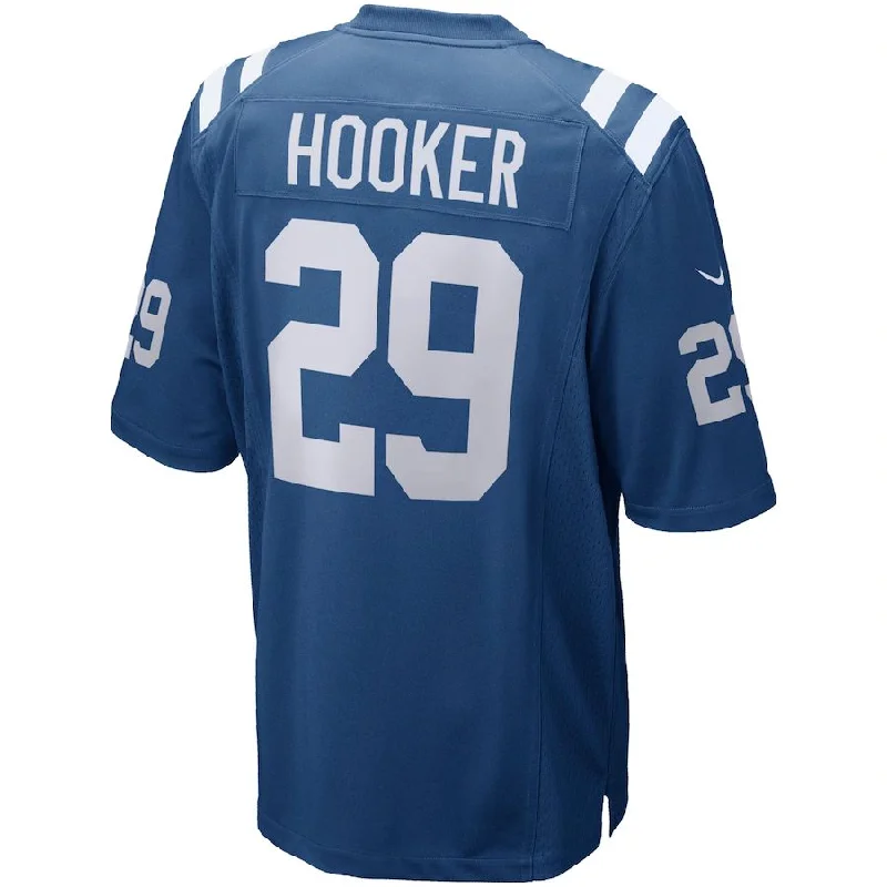 Personalized Rugby Jerseys For Large-Scale Events-IN.Colts #29 Malik Hooker Royal 35th Season Game Jersey Stitched American Football Jerseys