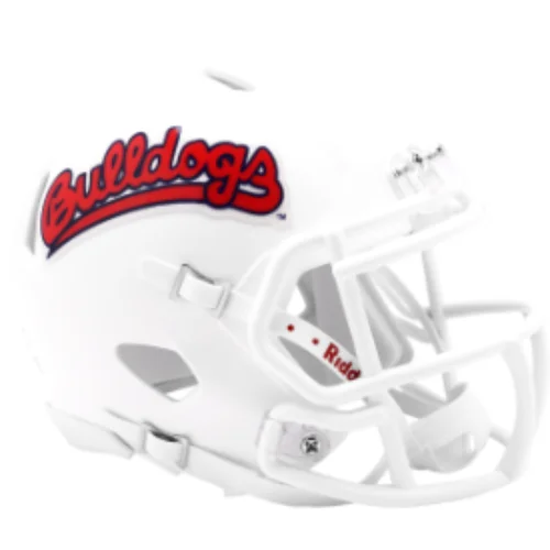 Rugby Helmets With Personalized Colors-Fresno State Bulldogs NCAA Mini Speed Football Helmet - NCAA.