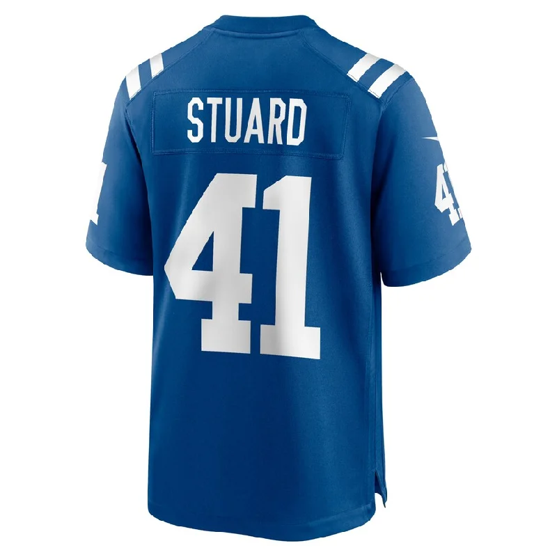 Rugby Jerseys For Custom Designs & Printing-IN.Colts #41 Grant Stuard Royal Game Player Jersey Stitched American Football Jerseys