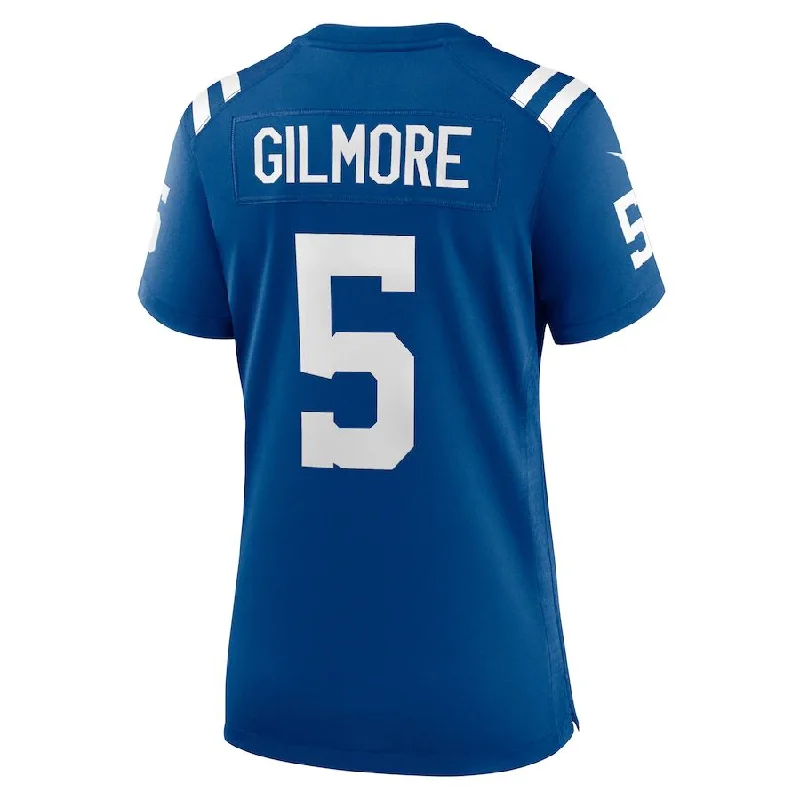 Rugby Jerseys For Professional Teams-IN.Colts #5 Stephon Gilmore Royal Player Game Jersey Stitched American Football Jerseys