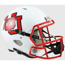 Custom Rugby Helmets With Custom Padding Levels-Utah Utes Full Size Speed Replica Football Helmet Interlocking U - NCAA