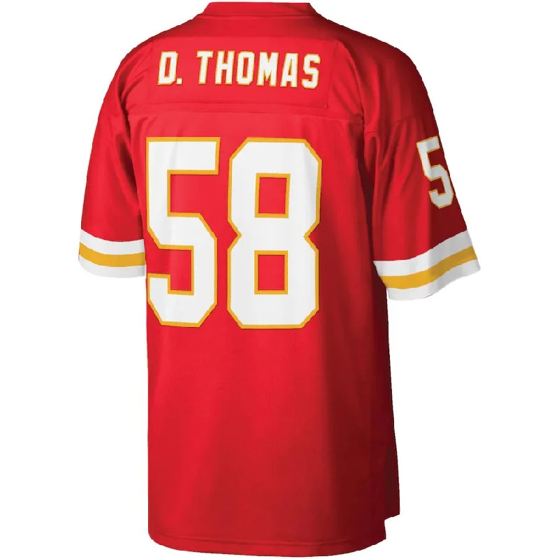 Rugby Jerseys For Team Anniversaries-KC.Chiefs #58 Derrick Thomas Mitchell & Ness Red 1994 Legacy Replica Jersey Stitched American Football Jerseys