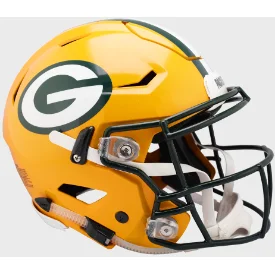 Rugby Helmets For Customized Player Apparel-Green Bay Packers Full Size Authentic SpeedFlex Football Helmet - NFL