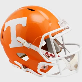 Personalized Rugby Helmets For Special Marketing-Tennessee Volunteers Full Size Speed Replica Football Helmet Metallic Orange - NCAA