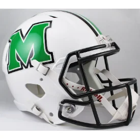 Custom Rugby Helmets For Rugged Durability-Marshall Thundering Herd Full Size Speed Replica Football Helmet - NCAA