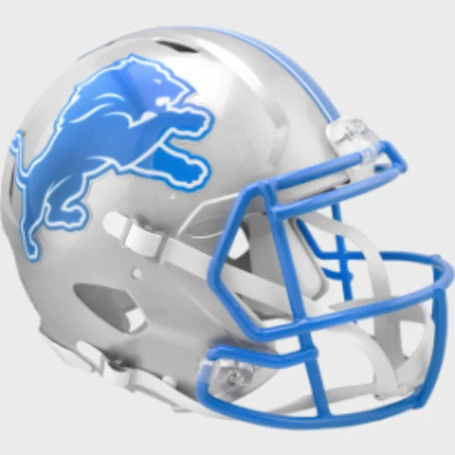 Personalized Rugby Helmets For Special Matches-Detroit Lions Full Size Authentic Speed Football Helmet 2024 Primary - NFL