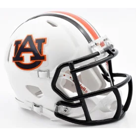 Rugby Helmets For High-Performance Use-Auburn Tigers NCAA Mini Speed Football Helmet Chrome Decal - NCAA