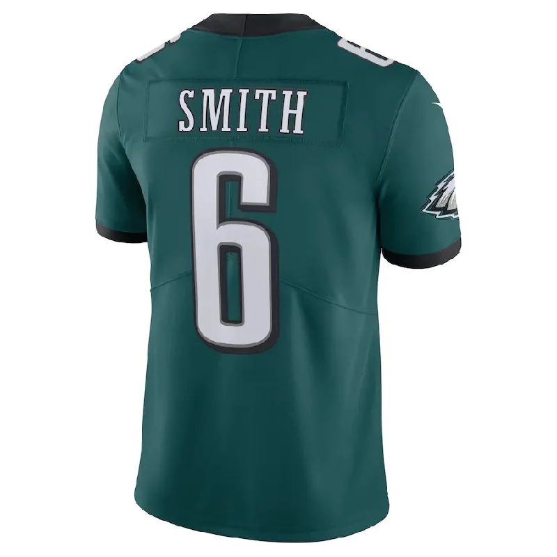 Personalized Rugby Jerseys For School Events-P.Eagles #6 DeVonta Smith Midnight Green Vapor Limited Jersey Stitched American Football Jerseys