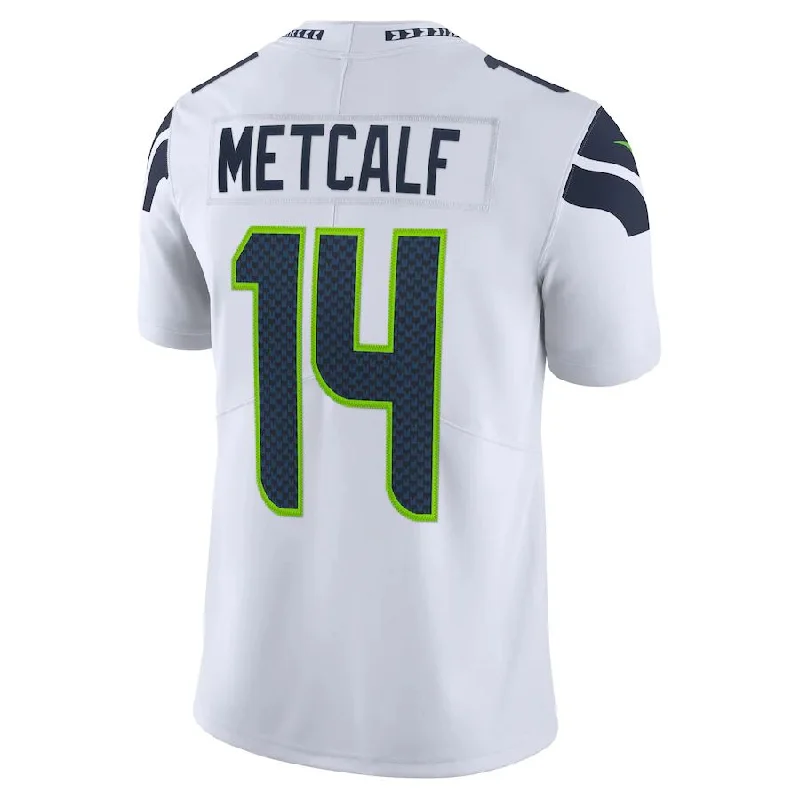 Rugby Jerseys With Custom Designs-S.Seahawks #14 DK Metcalf White Vapor Limited Jersey Stitched American Football Jerseys