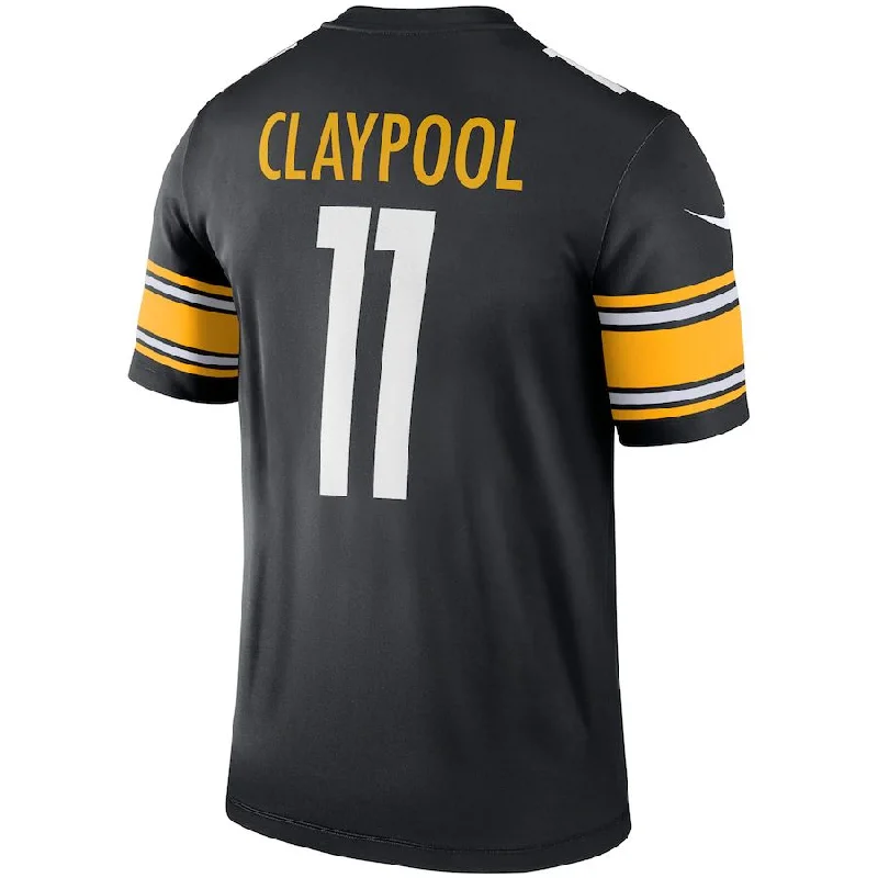 Custom Rugby Jerseys For Regional Tournaments-P.Steelers #11 Chase Claypool Black Legend Jersey Stitched American Football Jerseys