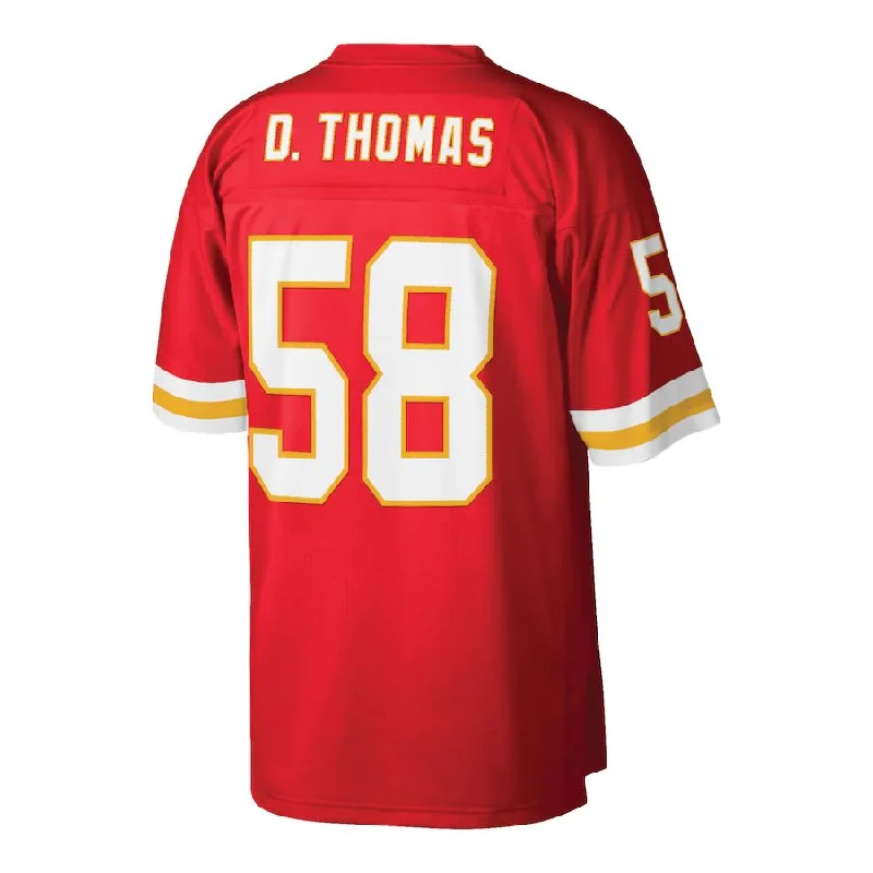 Personalized Rugby Jerseys For Event Recognition-KC.Chiefs #58 Derrick Thomas Mitchell & Ness Red Retired Player Legacy Replica Jersey Stitched American Football Jerseys