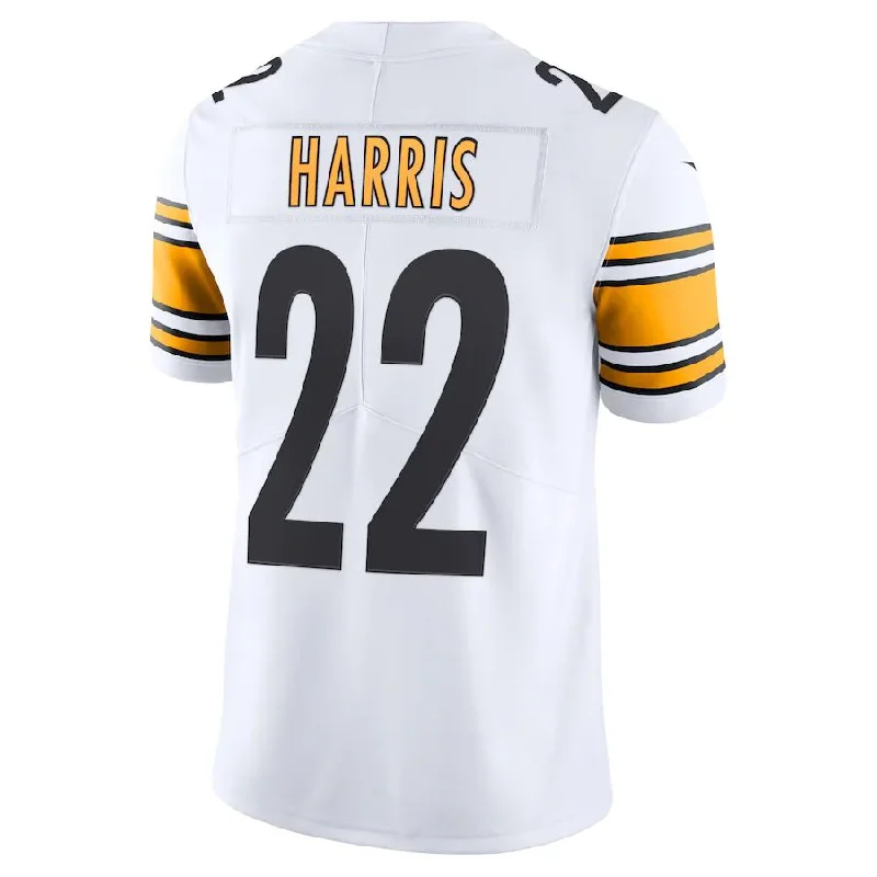 Personalized Rugby Jerseys For Fan Customization-P.Steelers #22 Najee Harris White Vapor Limited Jersey Stitched American Football Jerseys