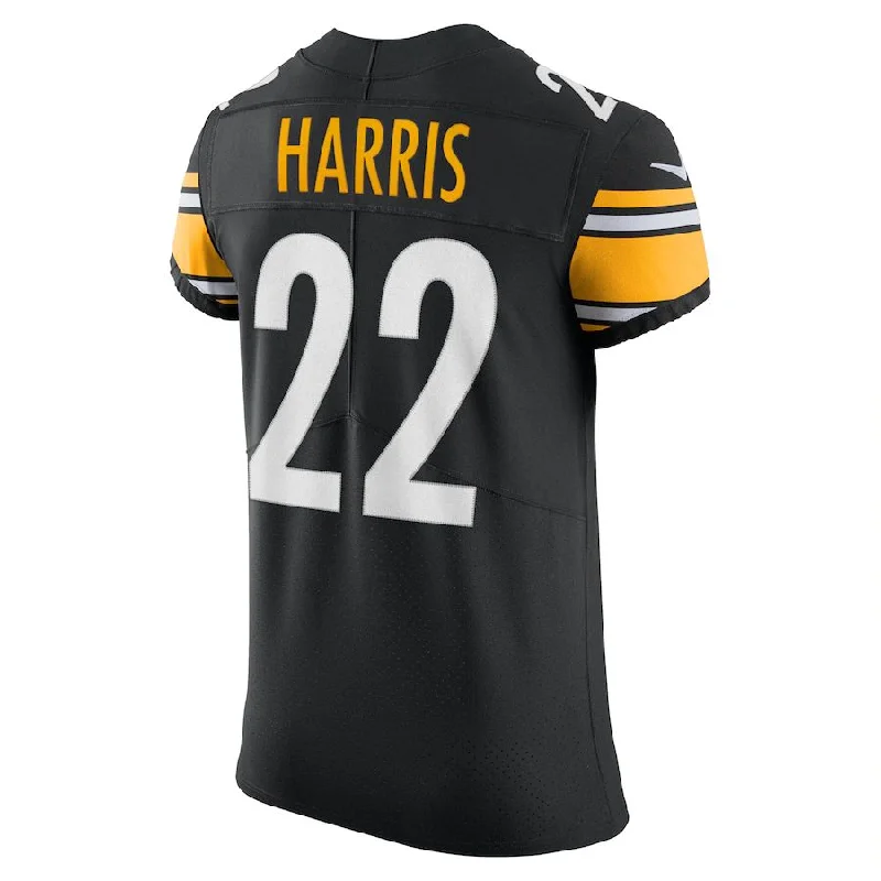 Custom Rugby Jerseys For Special League Events-P.Steelers #22 Najee Harris Black Vapor Elite Jersey Stitched American Football Jerseys