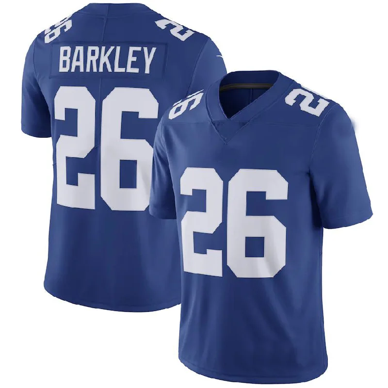 Custom Rugby Jerseys For Local Fans-NY.Giants #26 Saquon Barkley Royal Team Color Vapor Untouchable Limited Jersey Stitched American Football Jerseys