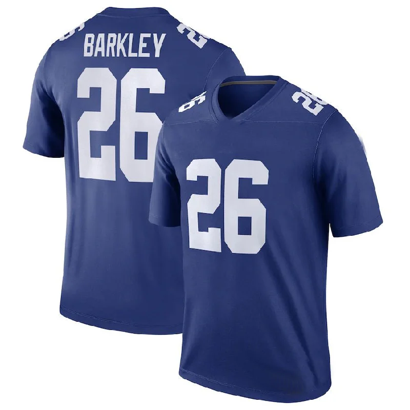 Rugby Jerseys For Team Celebrations-NY.Giants #26 Saquon Barkley Royal Legend Jersey Stitched American Football Jerseys