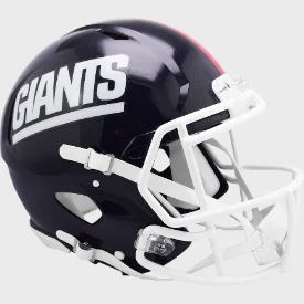 Rugby Helmets For International Player Customization-New York Giants Full Size Authentic 1981 to 1999 Speed Throwback Football Helmet - NFL