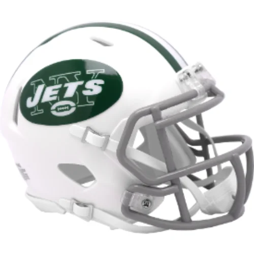 Rugby Helmets With Impact Absorption-New York Jets NFL Mini Speed Football Helmet 2024 On-Field Alternate