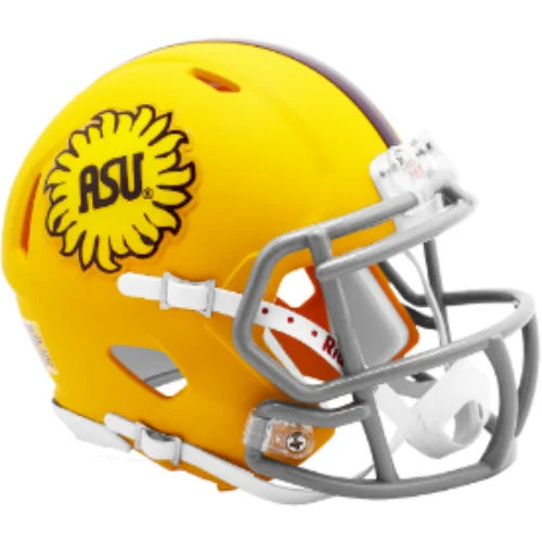 Personalized Rugby Helmets For Event Recognition-Arizona State Sun Devils NCAA Mini Speed Football Helmet 1975 Throwback NCAA